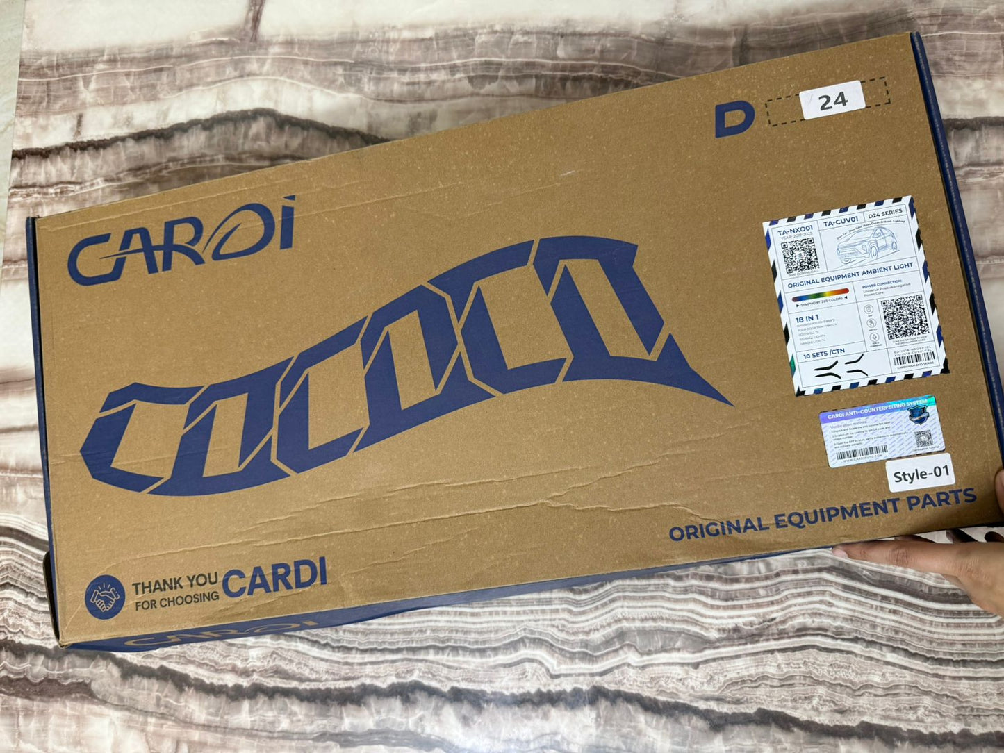 CARDI 18-in-1 OEM Ambient Light Kit for Tata Nexon & Curvv | Original Equipment Parts | Multi-Color Car Interior LED Lighting Set (Style-01)