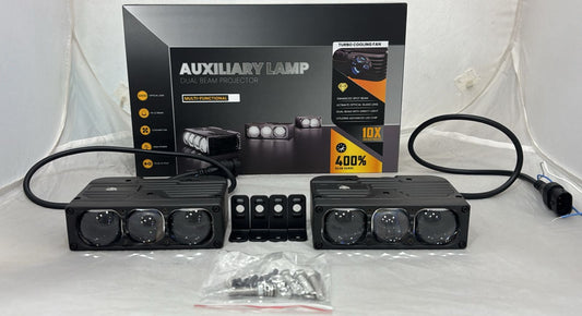 Darkshine Auxiliary LED Lamp – Dual Beam Projector | 6000K White | High-Intensity Off-Road-189 watt Light