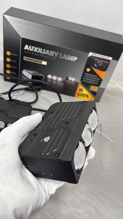 Darkshine Auxiliary LED Lamp â€“ Dual Beam Projector | 6000K White | High-Intensity Off-Road-189 watt Light