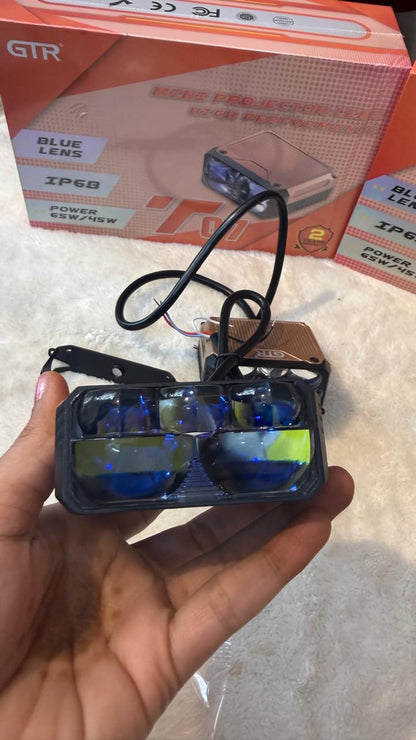 GTR T07 Mini Projector LED Fog Light grill light- 10 lenses