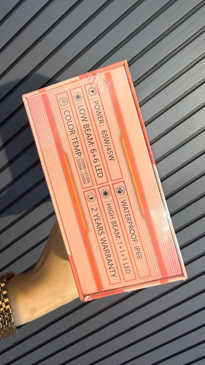 GTR T07 Mini Projector LED Fog Light grill light- 10 lenses