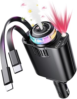 5 in 1 Starlight Car Charger with Perfume Diffuser & Fast Charging (45W)