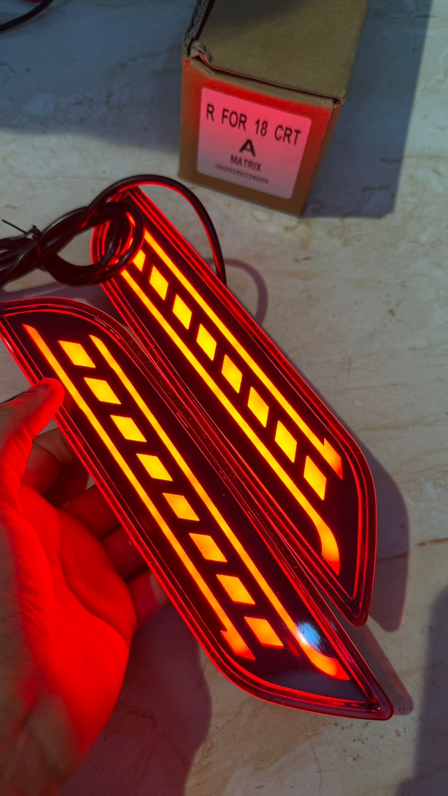 Creta Reflector Back Light Rear Bumper led Reflector Back Light 2018 19 model