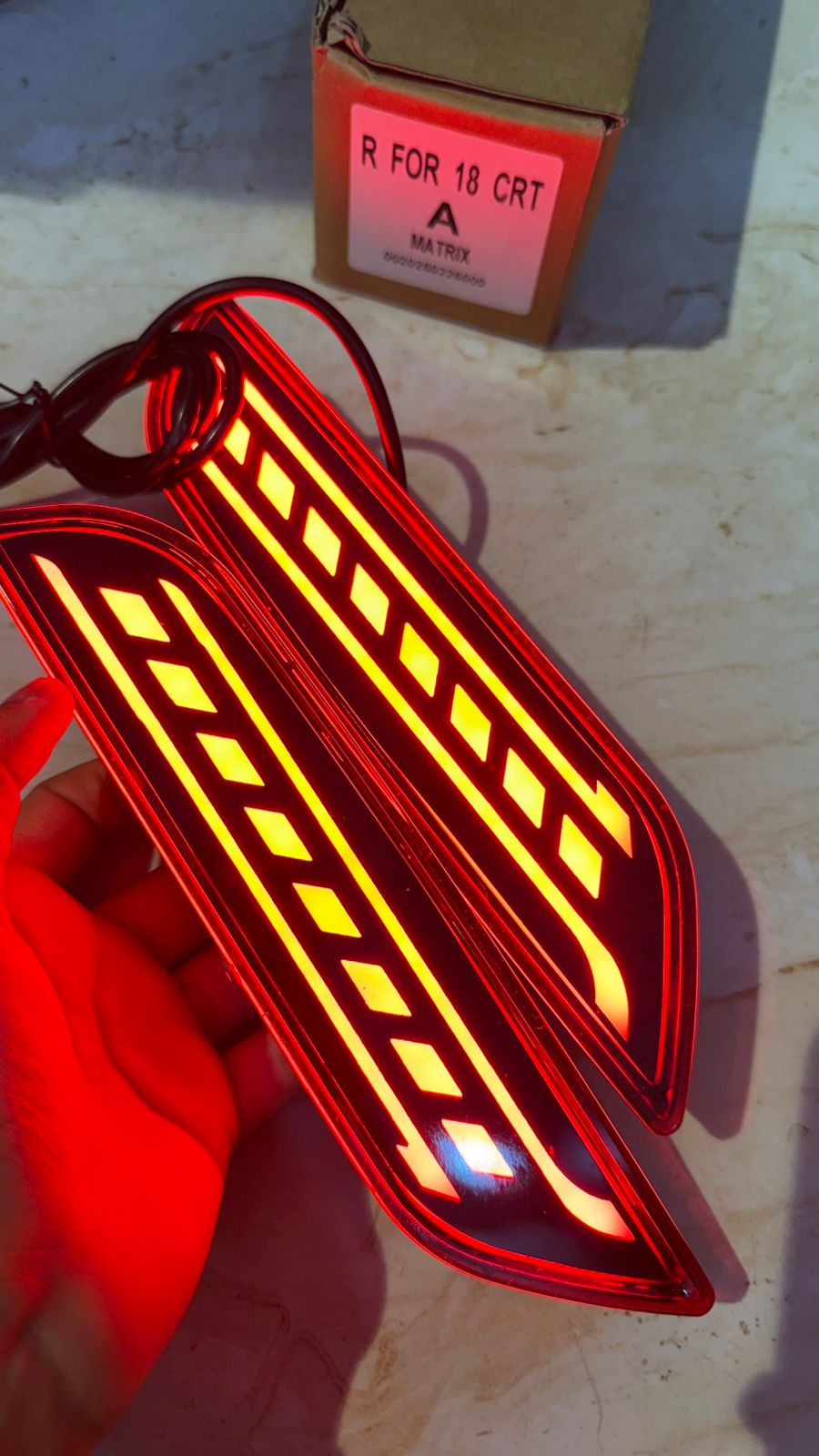 Creta Reflector Back Light Rear Bumper led Reflector Back Light 2018 19 model