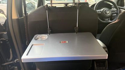 3R Vehicle Use Multi Tray Car Back Seat Table | Foldable Car Laptop Table with Cup Holder | Adjustable Travel Food Tray Desk for Car | Universal Fit for All Cars