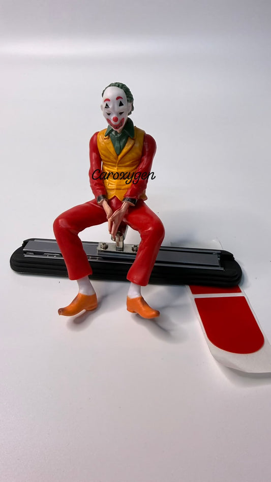 Caroxygen  Car Dashboard Sliding Joker  | Sitting Joker Figurine with Mask