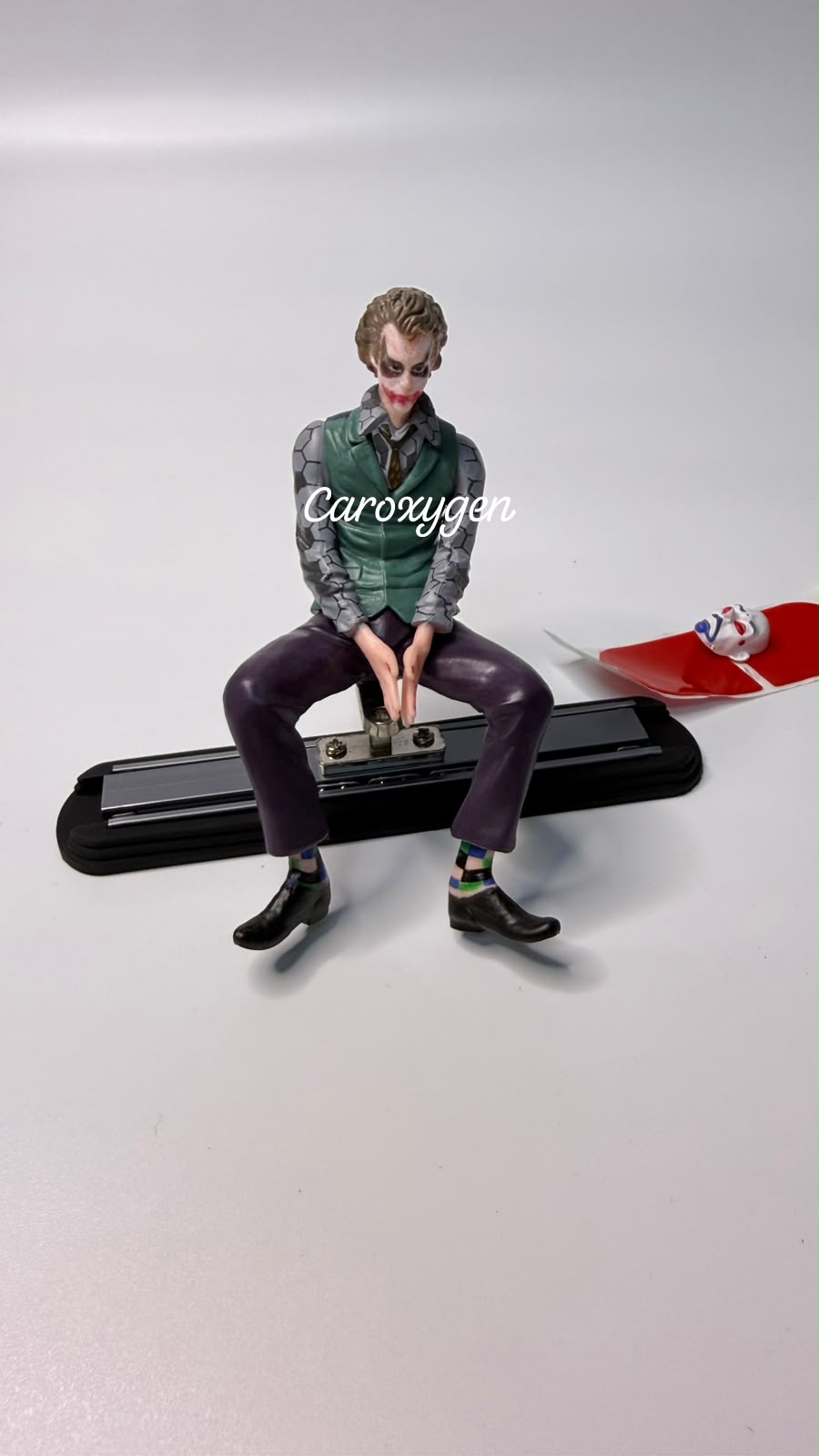 Caroxygen  Car Dashboard Sliding Joker  | Sitting Joker Figurine with Mask