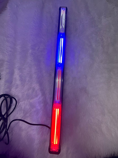 Led strobe lights cob led light, safety flashing red blue lights bars with cigar lighter for bikes, car heavy vehicles (Cob Light )
