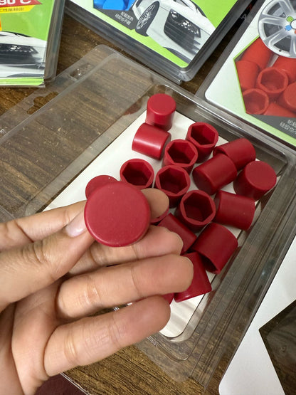 20pcs 19mm Silicone Wheel Lug Nut Covers Hub Screw Rim Bolt Rustproof Tyres Screw Caps Protection Universal Decoration for Car