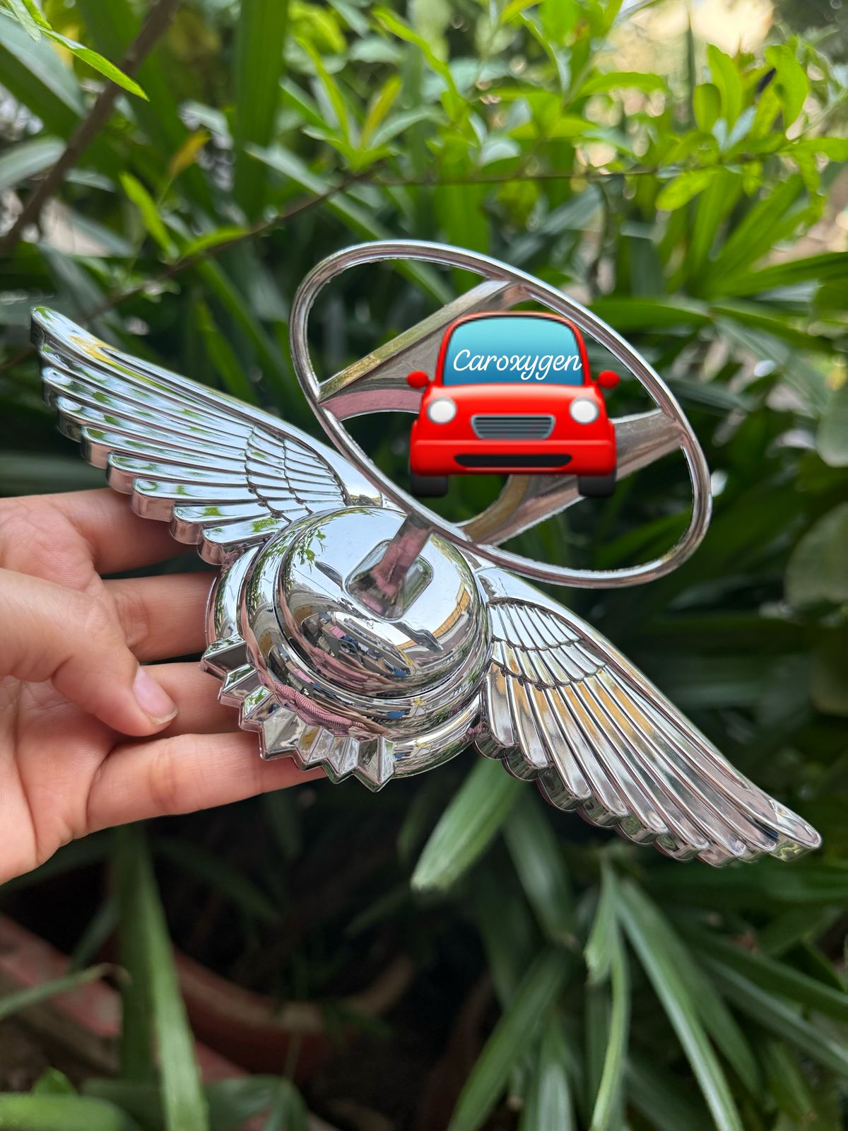 Car Front Hood Bonnet Emblem Ornament Wing Style Suit for All The Vehicles