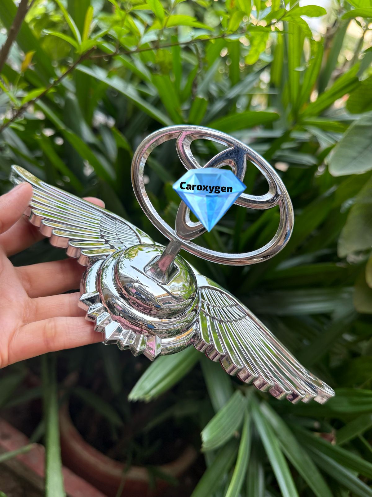 Car Front Hood Bonnet Emblem Ornament Wing Style Suit for All The Vehicles
