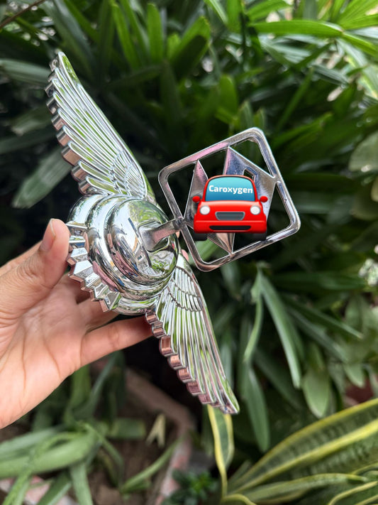 Car Front Hood Bonnet Emblem Ornament Wing Style Suit for All The Vehicles