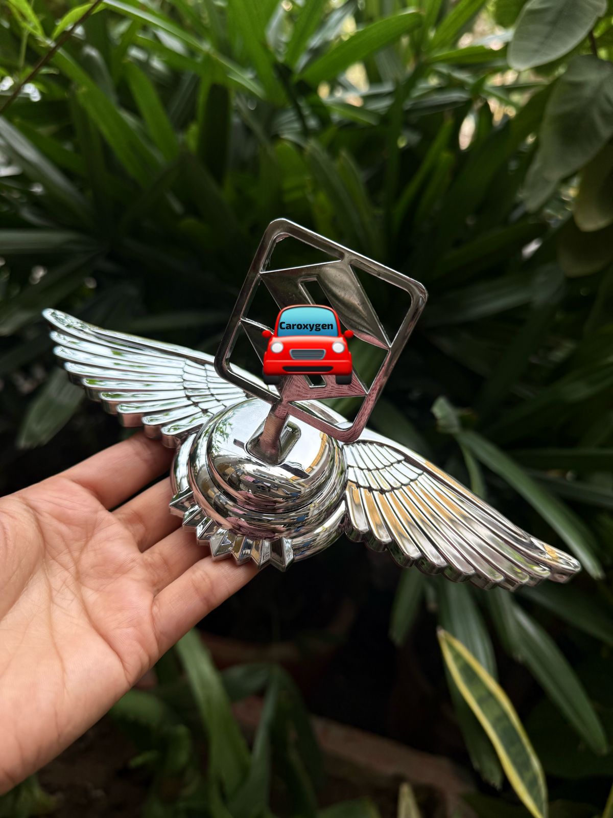 Car Front Hood Bonnet Emblem Ornament Wing Style Suit for All The Vehicles