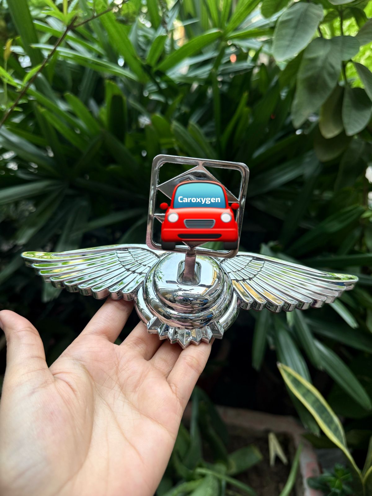 Car Front Hood Bonnet Emblem Ornament Wing Style Suit for All The Vehicles
