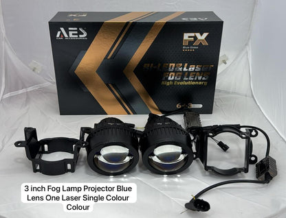 AES FX2 Laser Bi-Led Fog Projector Len Auto Headlight Factory Supply 55W
