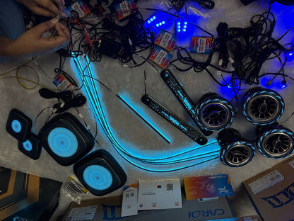 Cardi Ambient LED Light for Mahindra Thar Specific 2020 Onwards (with 4 pcs Side Speaker RIng Light ))