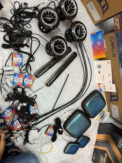Cardi Ambient LED Light for Mahindra Thar Specific 2020 Onwards (with 4 pcs Side Speaker RIng Light ))