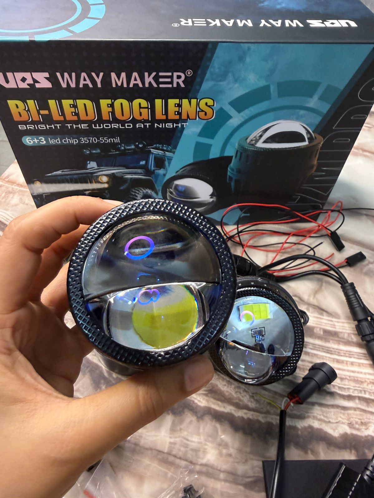 Ups waymaker Q2M Pro Bi-led fog lens 120 Watt -2 Inch With 1 Year Warranty