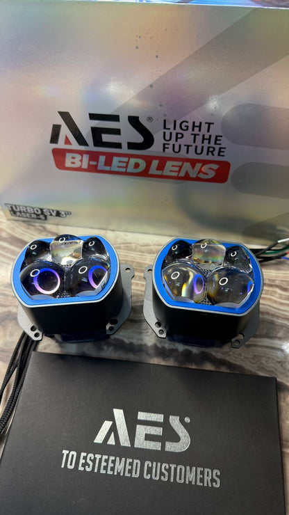 AES BI-LED Projector Lens 3 Inch Turbo SV Laser-5 -1 year warrenty