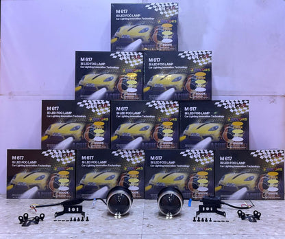 IPH CAR M617 BI-LED TRI COLOR (White , Walm White and Yellow )Laser Fog Lamp Projector 3 Inch High/Low beam Car Fancy Lights