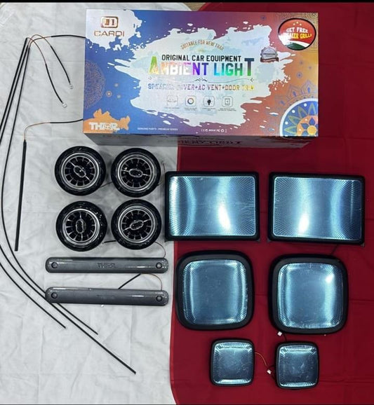Cardi Ambient LED Light for Mahindra Thar Specific 2020 Onwards (with 4 pcs Side Speaker RIng Light ))