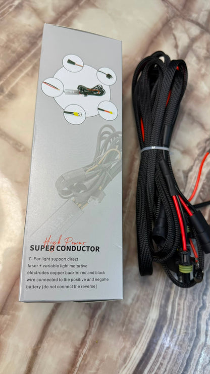 Caroxygen AES H4 High Power Super Conducting Wiring Harness Kit Heavy Duty Relay Harness | Plug & Play Headlight Wiring |