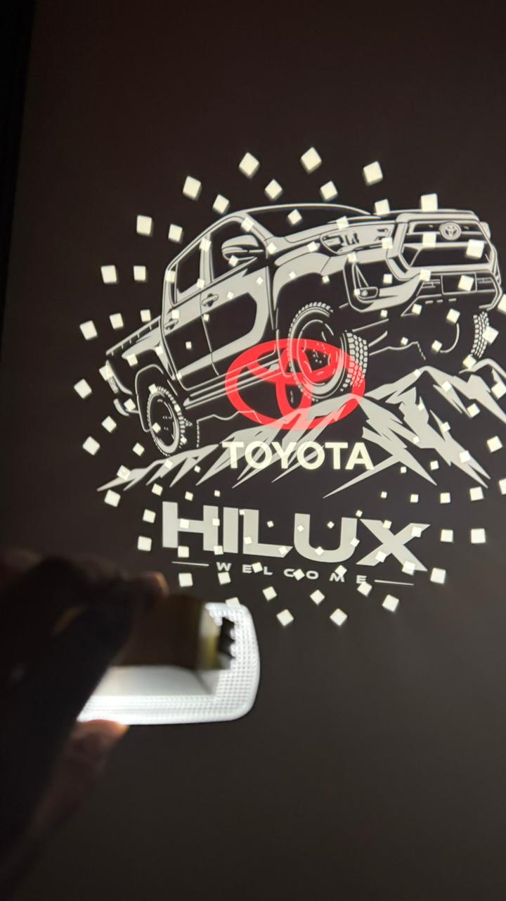 CARDI TOYOTA /HYLUX/ FORTUNER/Car Ghost Light | LED Door Welcome Shadow Light (Pack of 2),(1 YEAR WARRANTY)