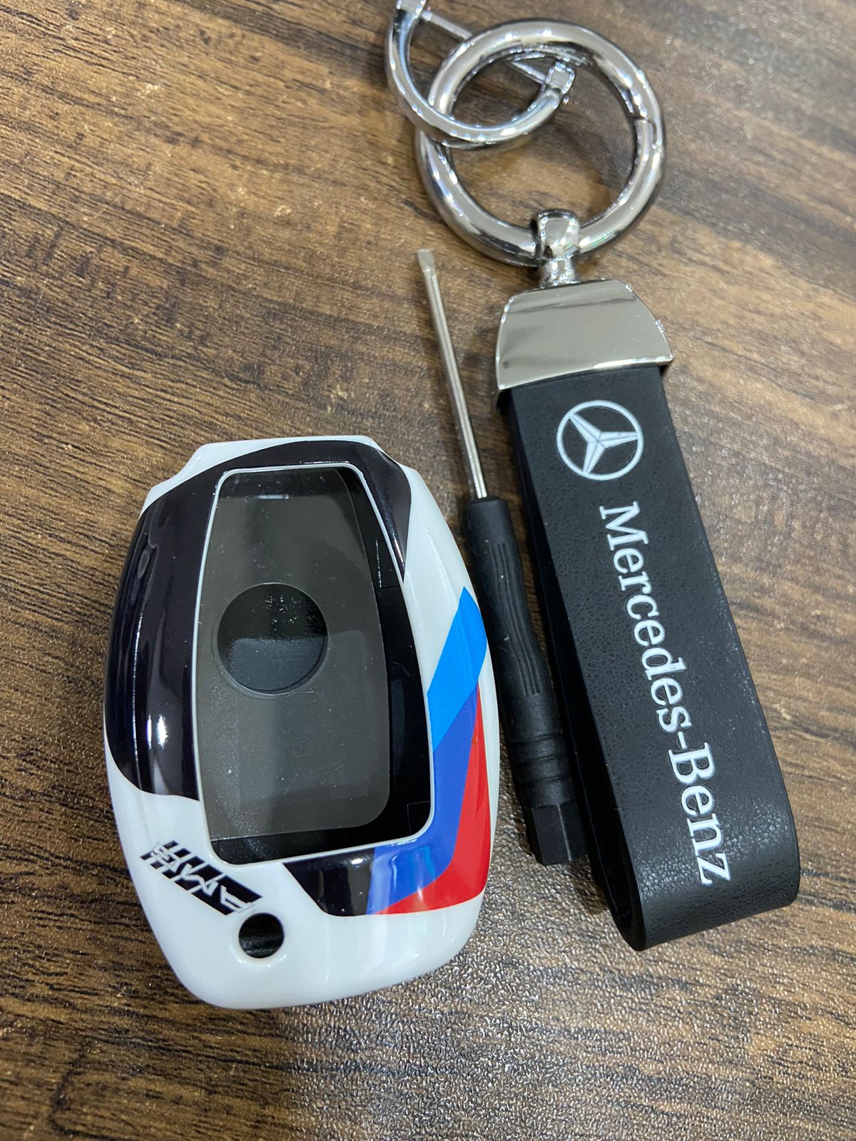 Smart Key Fob Case Mercedes-Benz EQC - Mercedes Benz Key cover White