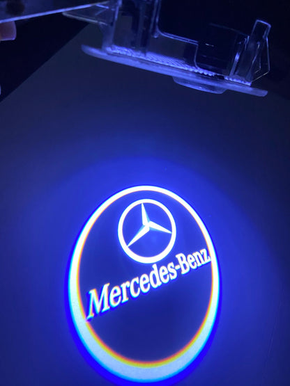 Caroxygen Car Door Shadow Light Ghost Projector Welcome Puddle LED Light for -(Merce des C-Class) -2 pcs