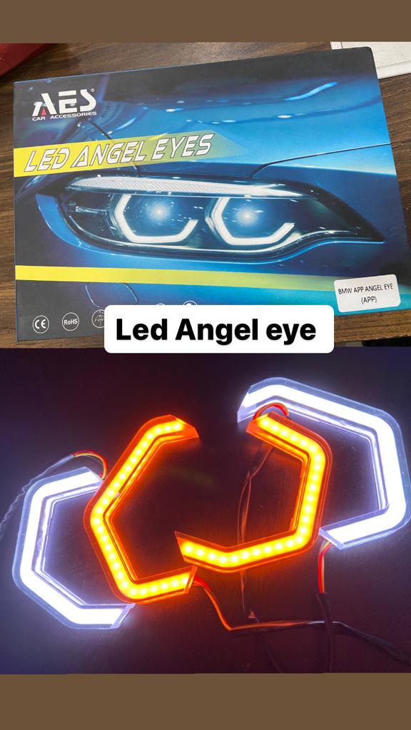 4PCS/Set RGB APP Angel Eyes LED Halo Rings 12V 24V Auto Car DRL Angel Eyes Led Headlights Car Accessories