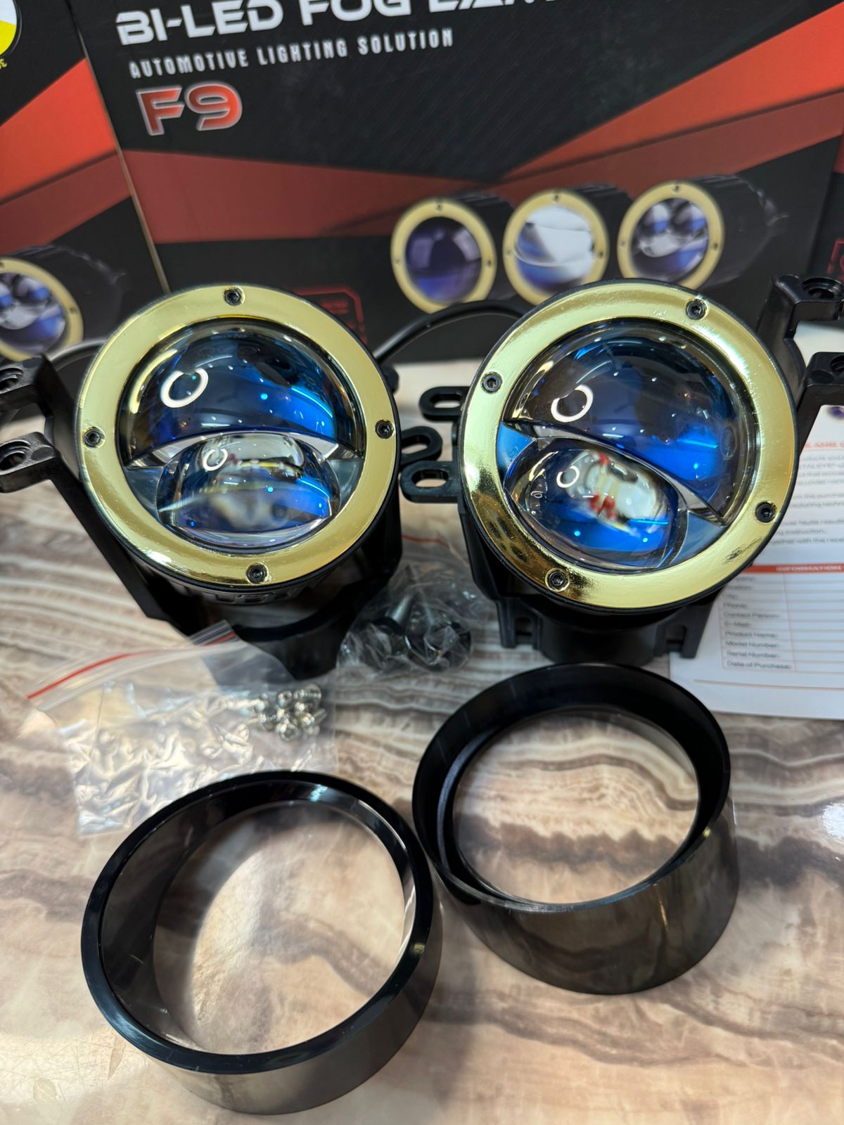 CRYSTAL EYE F9 Bi-LED Fog Lamp – High Power Automotive Lighting Solution -1 year Warranty (120 watt 140 watt and 130 Watt)