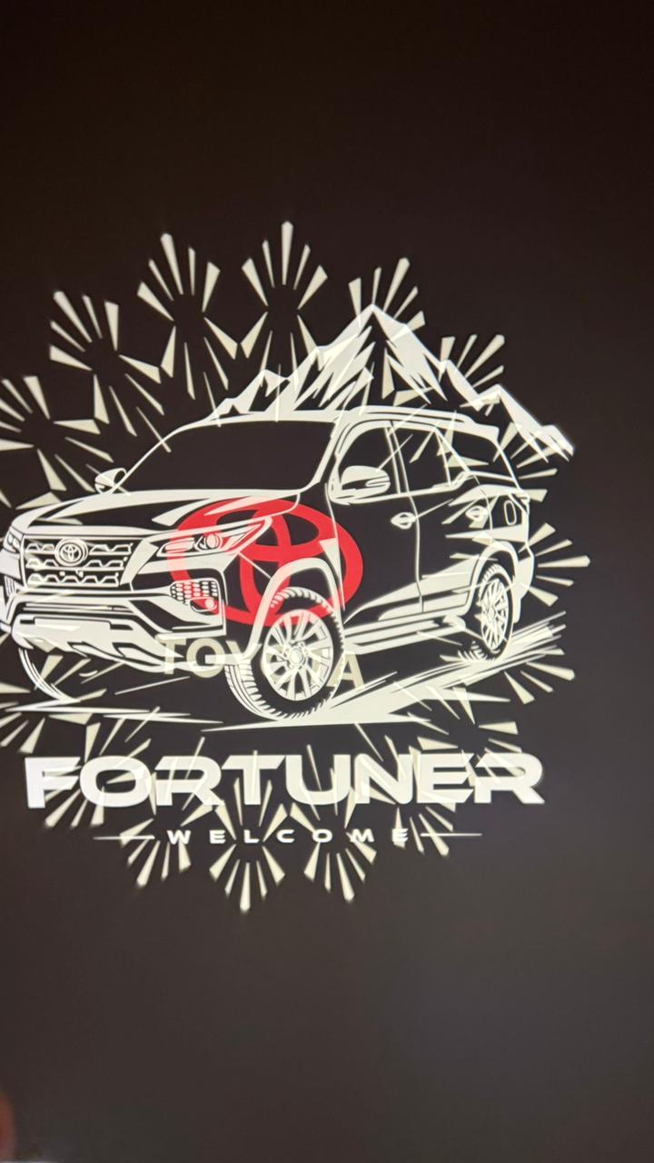 CARDI TOYOTA /HYLUX/ FORTUNER/Car Ghost Light | LED Door Welcome Shadow Light (Pack of 2),(1 YEAR WARRANTY)