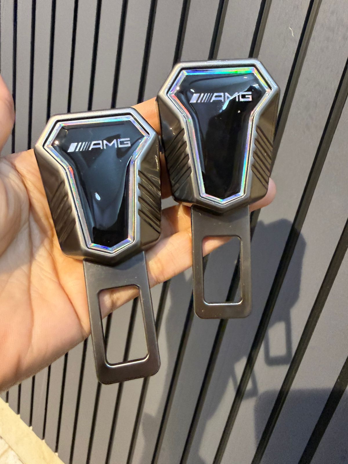 Caroxygen (2in1) Seat Belt Alarm Stopper Buckle & Holder (Pack of 2 )