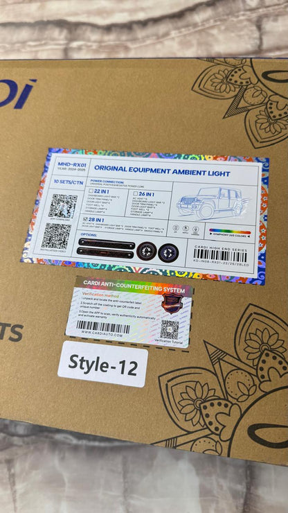 CARDI 28-in-1 Ambient Light Kit for Thar Roxx 2024-2025 | Style-12- 1 year Warranty
