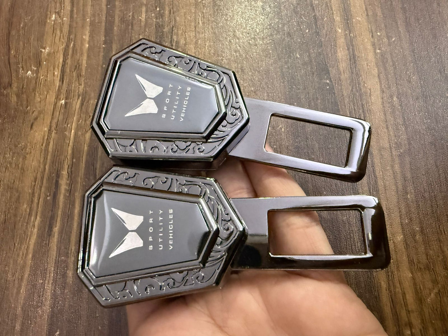 Caroxygen (2in1) Seat Belt Alarm Stopper Buckle & Holder (Pack of 2 )