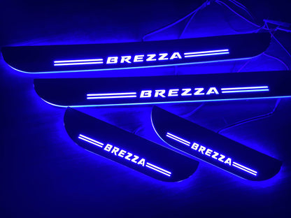 Car Foot Step Sill Light Blue Led