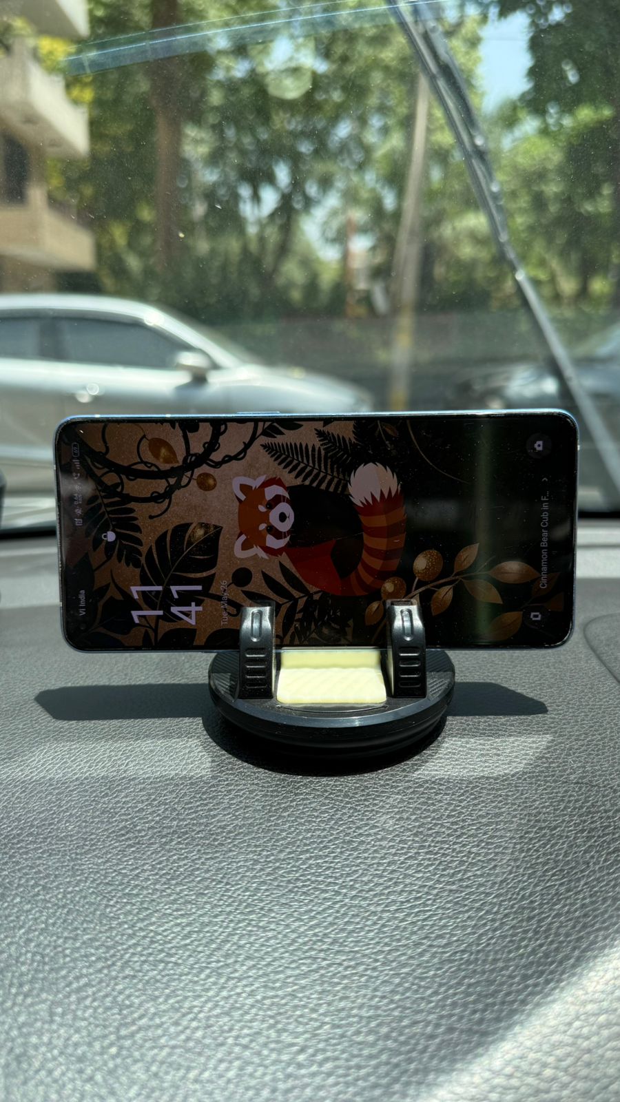 Rotatable Multifunctional Car Mobile Holder | 360° Adjustable Dashboard Phone Stand | Universal Smartphone Mount for Car Size-79x90x76mm