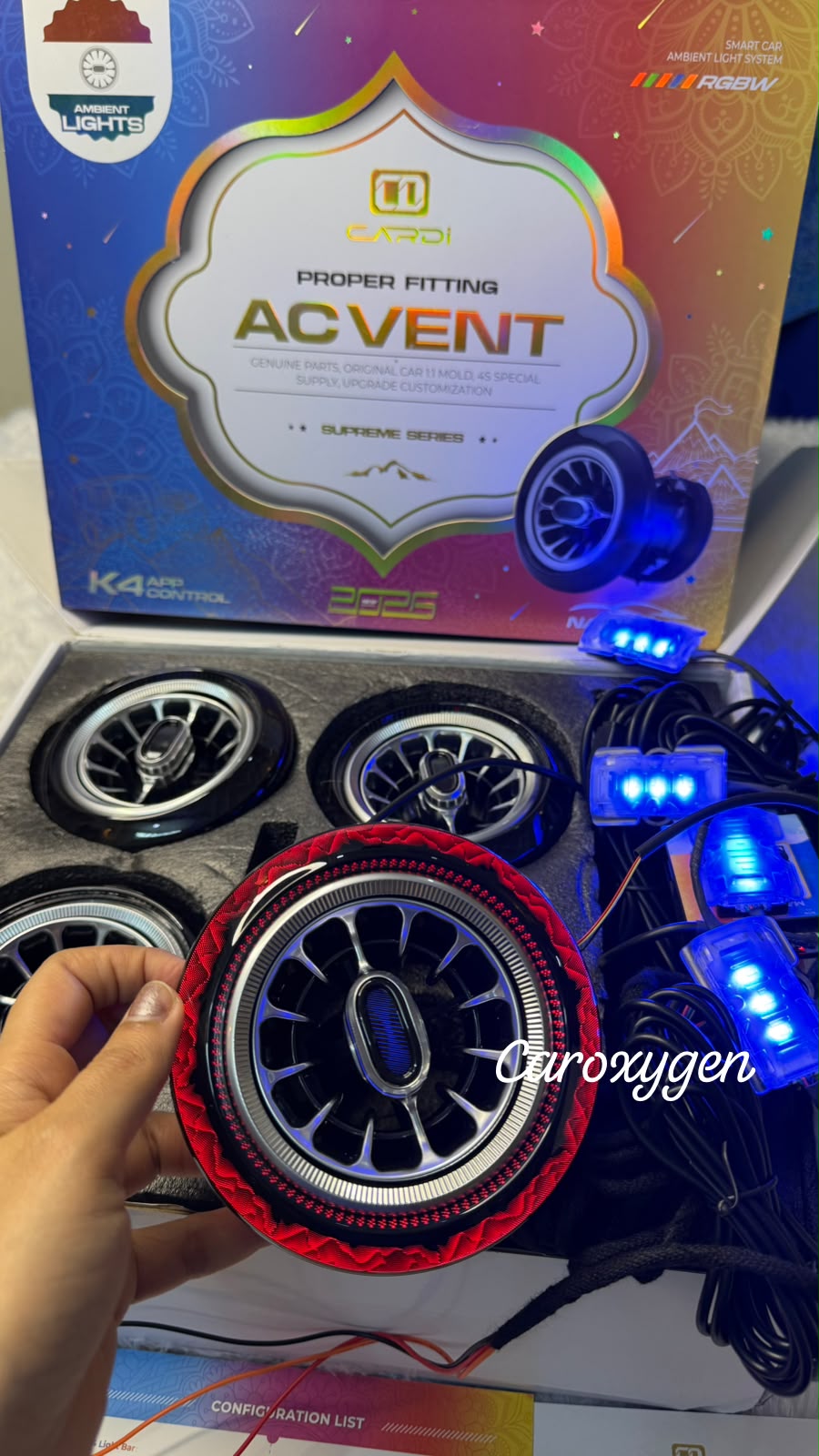 CARDI K4 ACVENT Ambient Light 8IN1 for New Mahindra Thar. (NEW EDITION 2025 MODEL)-(1 Year Warranty)