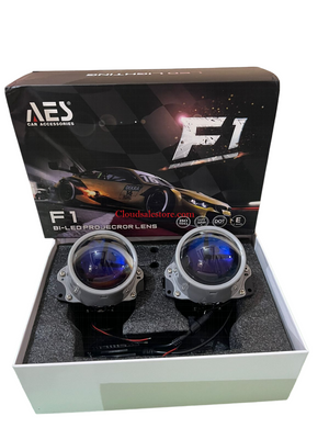 AES F1 Bi-Led Headlight Laser Projector 3.0 inch Blue Lens