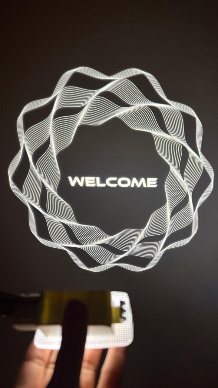 CARDI TOYOTA /HYLUX/ FORTUNER/Car Ghost Light | LED Door Welcome Shadow Light (Pack of 2),(1 YEAR WARRANTY)