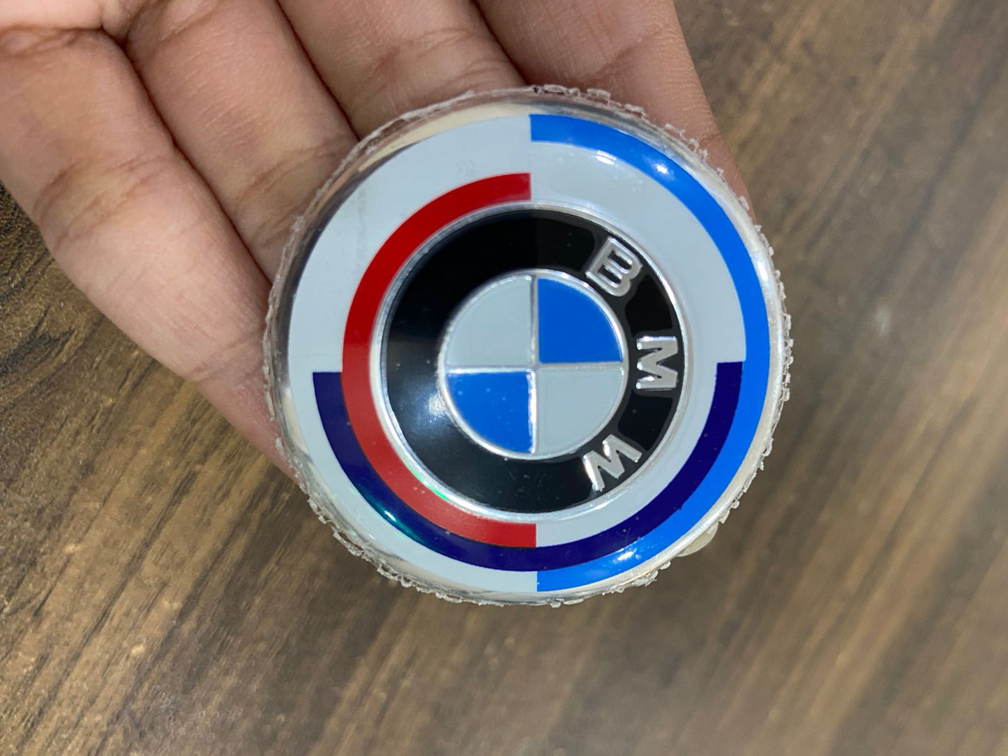 Car Craft 50th Anniversery Edition Logo Emblem Badge Compatible with BMW 12345  6 7 Series X1 X3 X4 X5 X6 X7 Z4 Jahre 50th Anniversery Jahre Edition Logo Emblem Badge Steering Logo 45mm