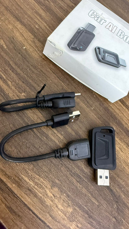 CAR AI Box 2-in-1 Wireless Car Receiver, Converts Wired Auto Android & CarPlay to Wireless, Bluetooth Connectivity, Only for Cars with OEM Installed Wired Android Auto/CarPlay