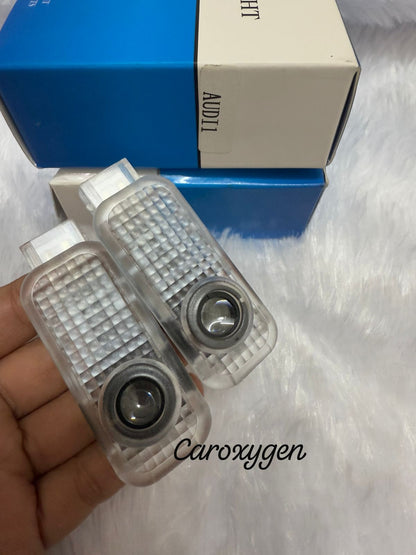 2pcs Led Light Door Projector Welcome Logo Kit For Audi S4 S6 R8 S5 A4 A5 A6 Q7