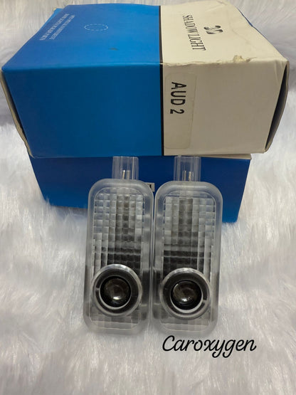 2pcs Led Light Door Projector Welcome Logo Kit For Audi S4 S6 R8 S5 A4 A5 A6 Q7