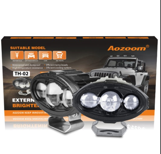 Aozoom th02 3 lens auxiliary external bifocal pod lights y30-1 58w