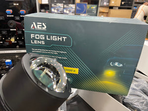 AES Q8 Pro 100-100W/pair 3 inch blue quattro lens fog projector Tricolor 5500k & 3000k