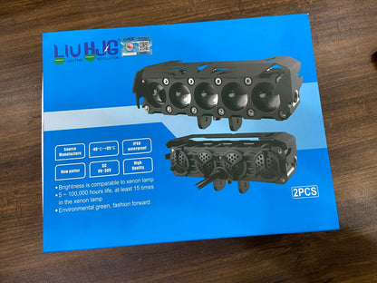 5 Lens LIU HJG Original 90W Future Eye Dual Color Yellow/White Fog Light