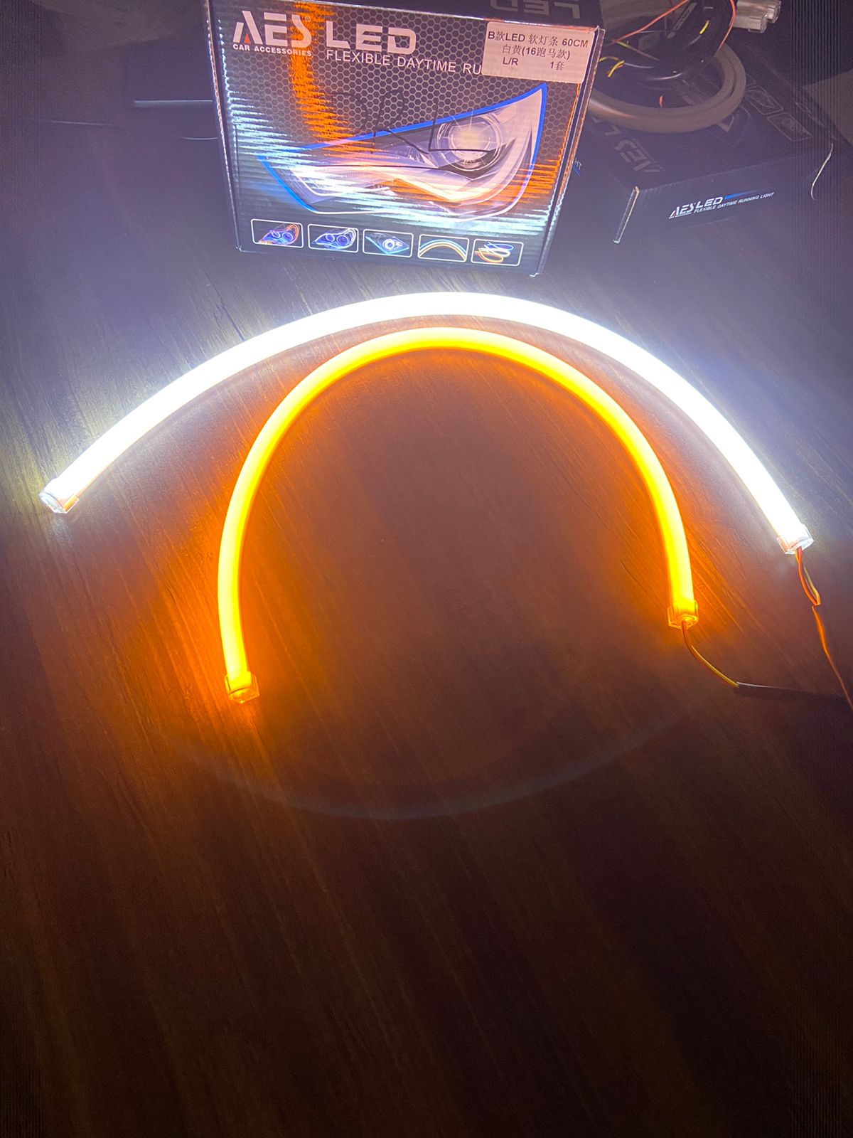 AES Led Flexible DRL Led Strip 60cm Running Light Universal Led Strip 60CM Sequential DRL 12V DC