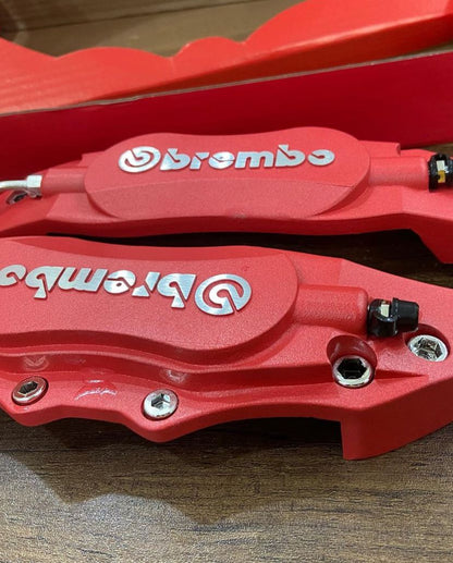 2pcs Car Aluminum Endless Brake Caliper Protector Cover for Wheel Hub 14in-15in Small Red