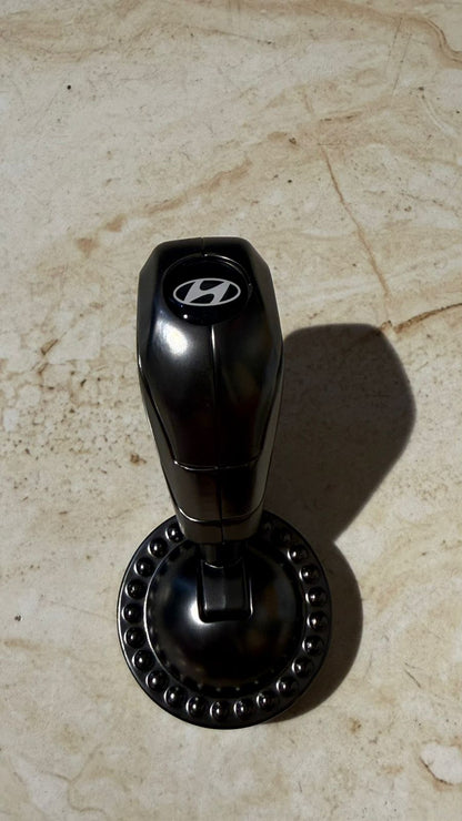 Engine Start Stop Button Cover & Steering Wheel Knob Cover | Premium Car Interior Accessories | Universal Fit | Stylish Black Finish